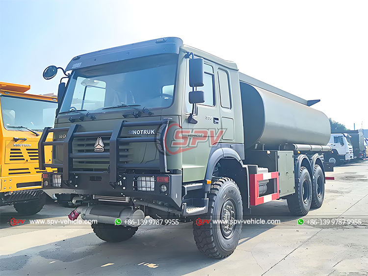 Howo 10 Wheels Oil Storage Truck - Front Left Side